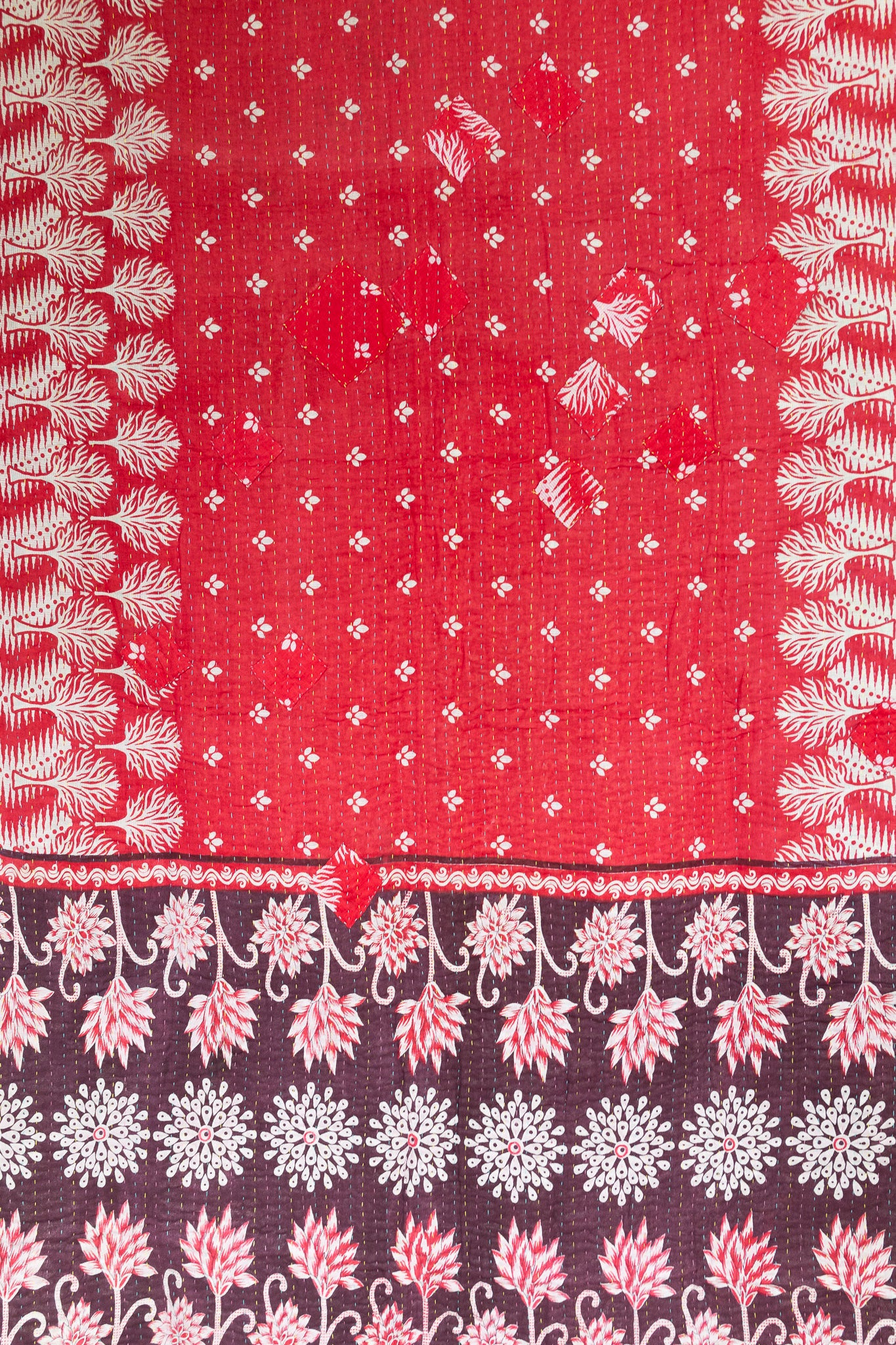 Magnificent Kantha Throw Blanket