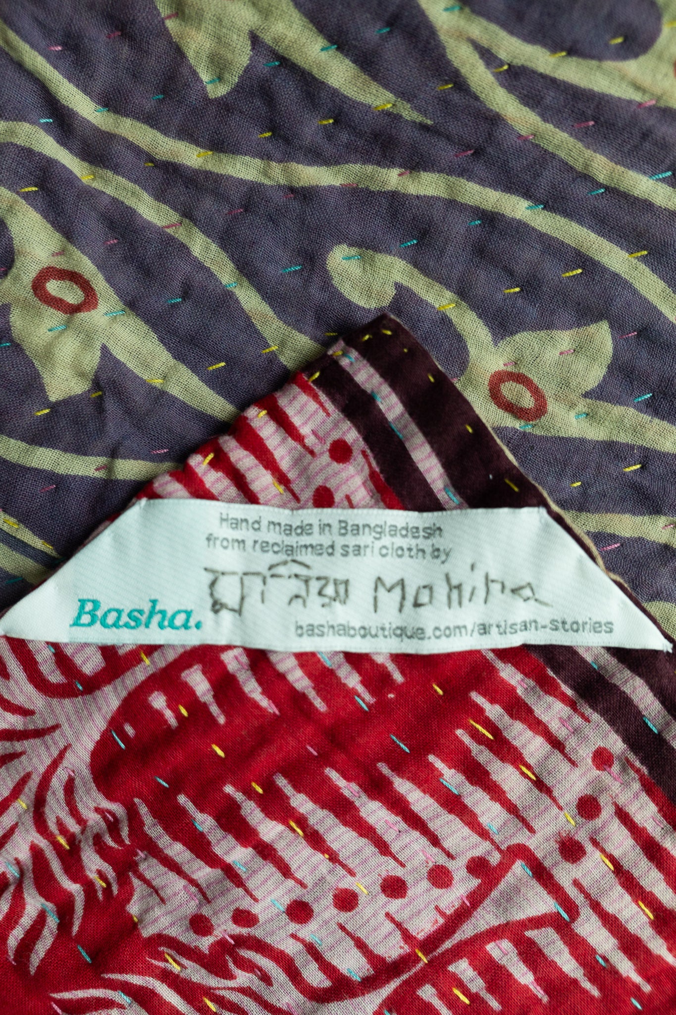 Magnificent Kantha Throw Blanket