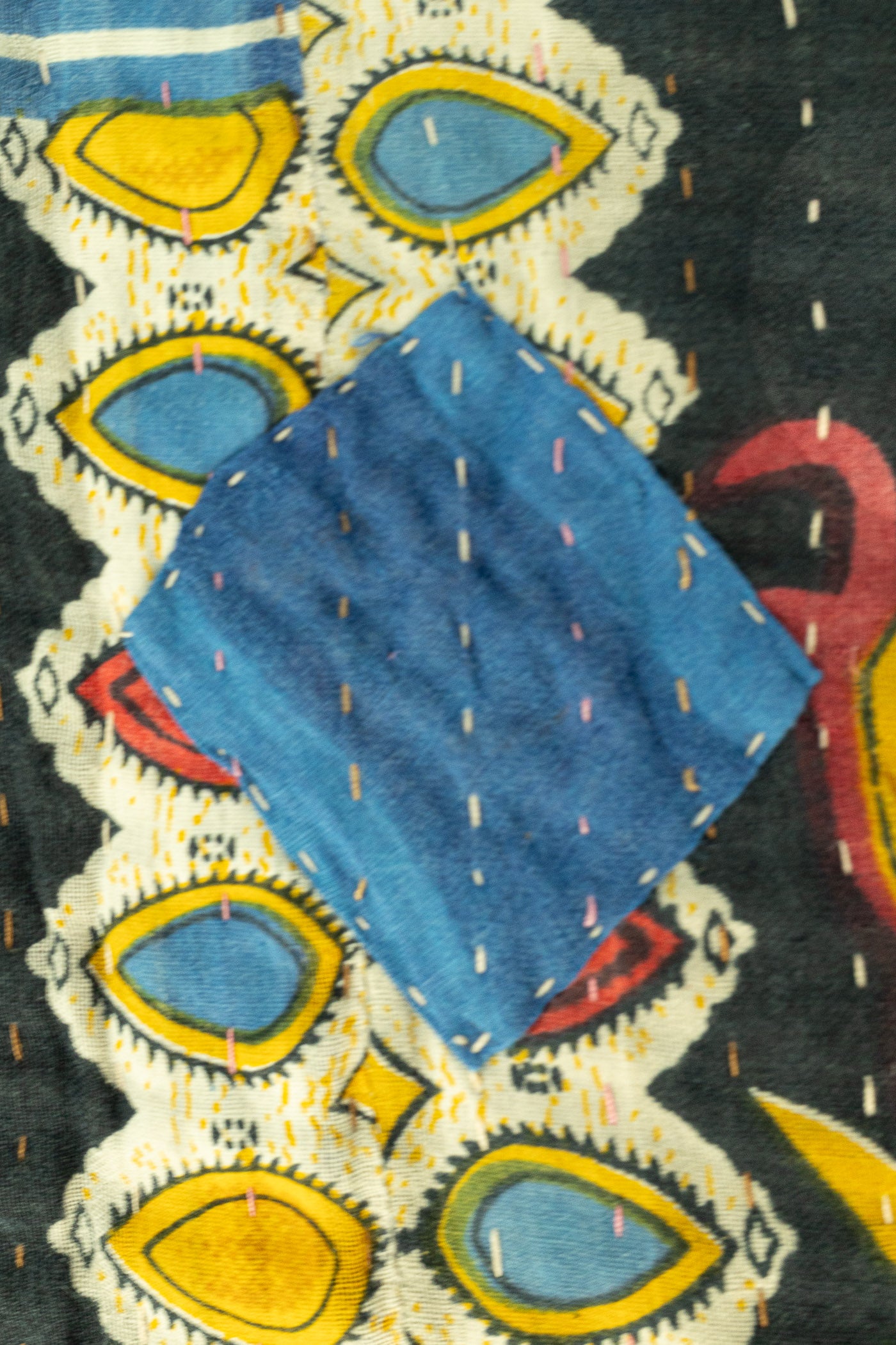 Majesty Large Kantha Throw Blanket