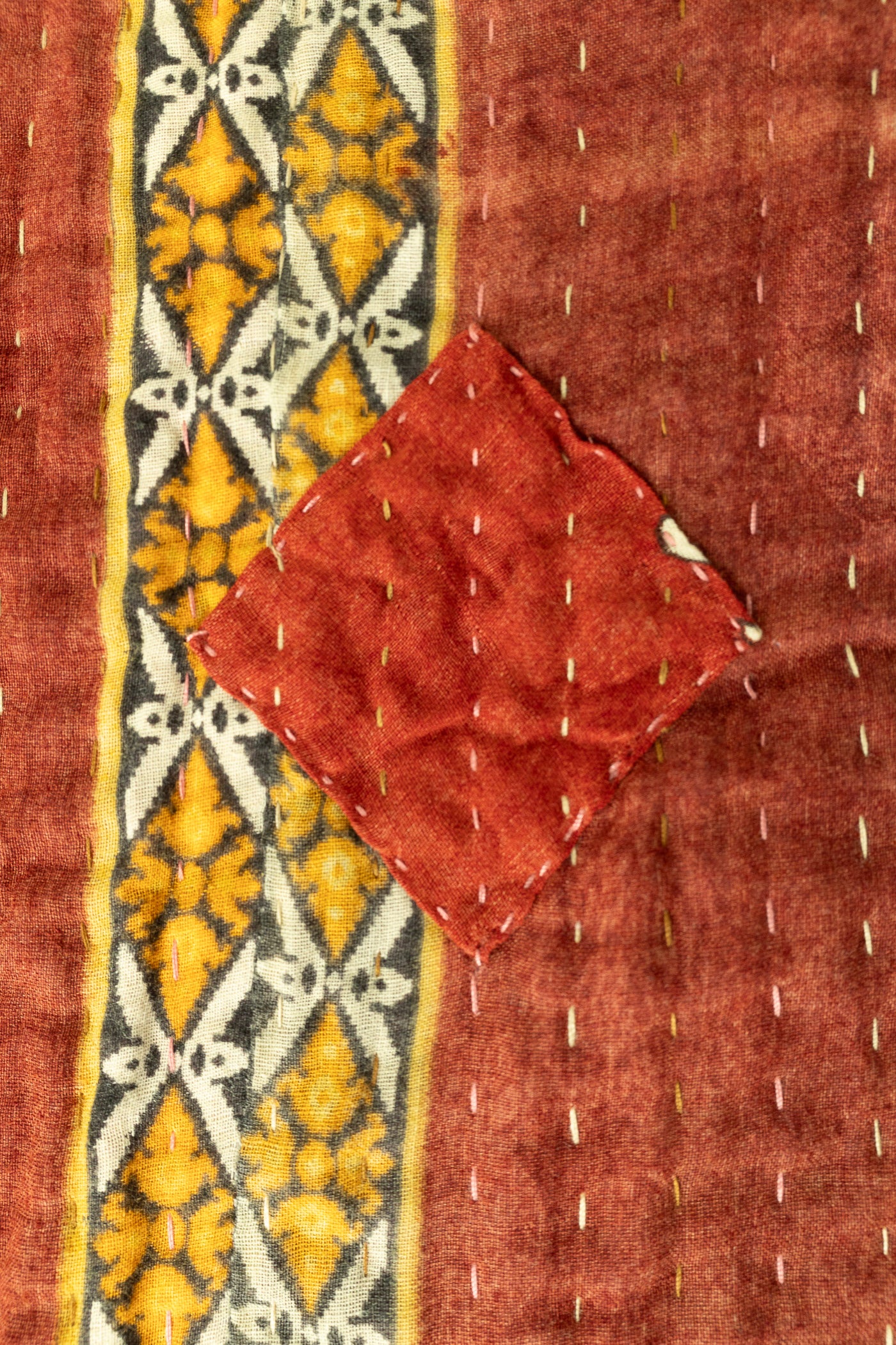 Majesty Large Kantha Throw Blanket