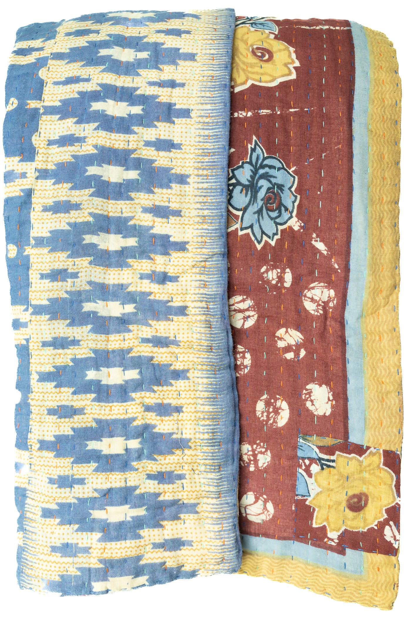 Majesty No. 2 Large Kantha Throw Blanket