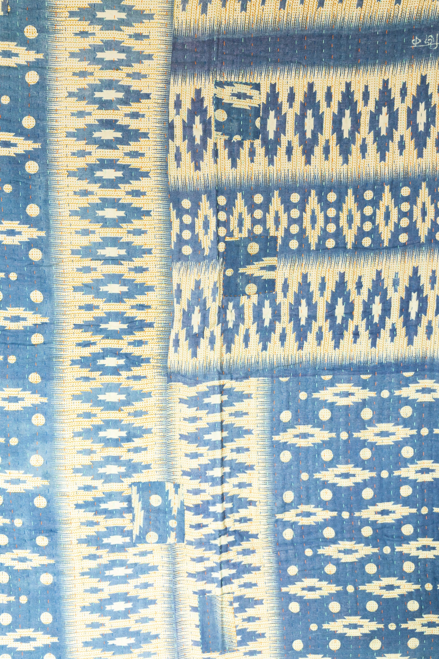 Majesty No. 2 Large Kantha Throw Blanket