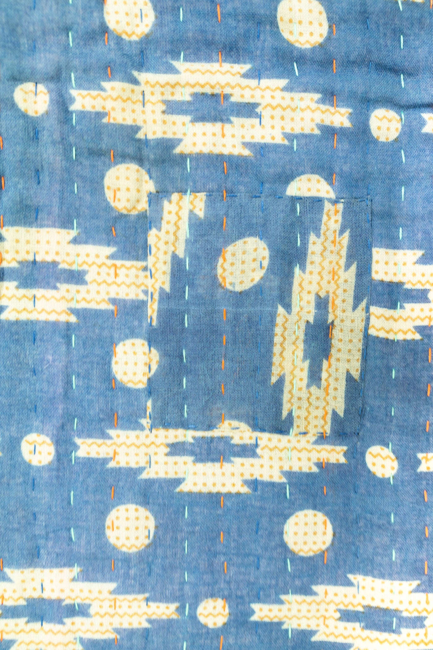 Majesty No. 2 Large Kantha Throw Blanket