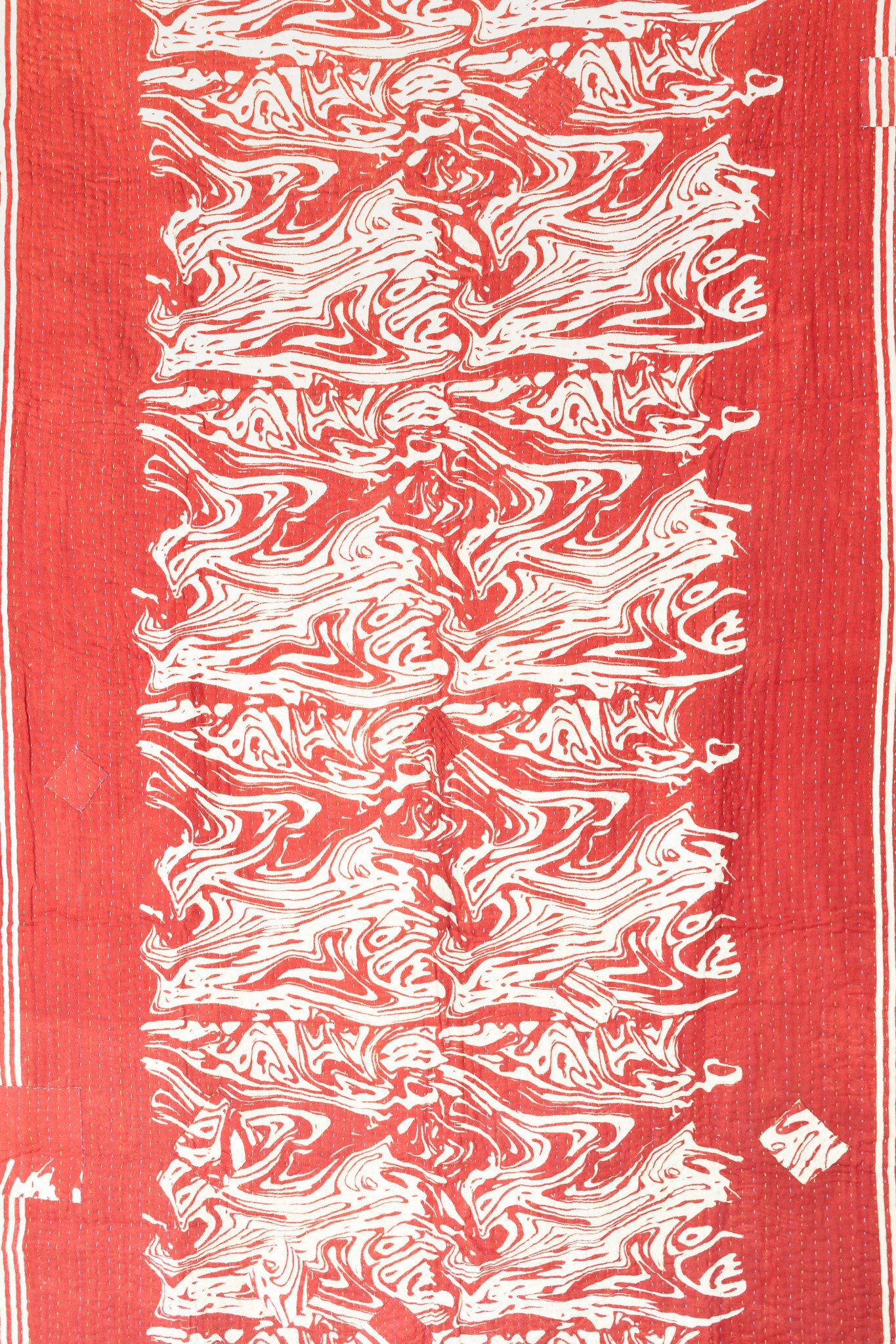 Marbled Kantha Throw Blanket
