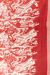 Marbled Kantha Throw Blanket