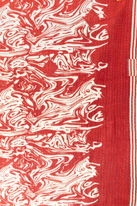 Marbled Kantha Throw Blanket