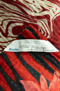 Marbled Kantha Throw Blanket