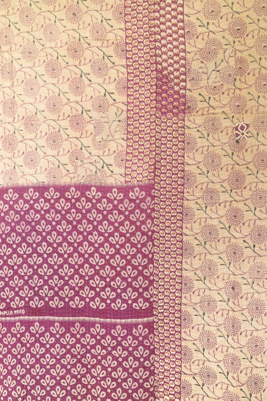 Marigold Large Kantha Throw