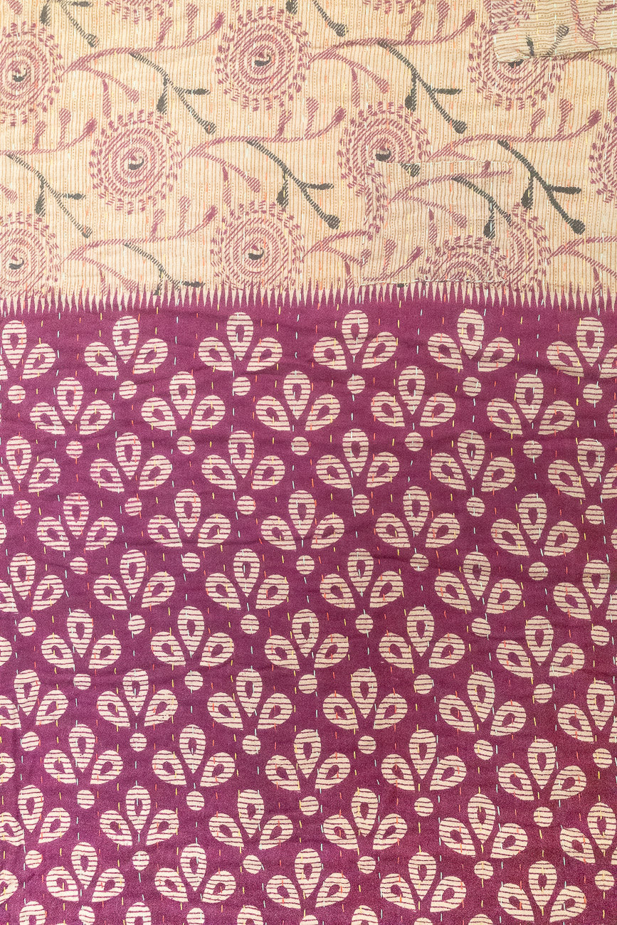 Marigold Large Kantha Throw