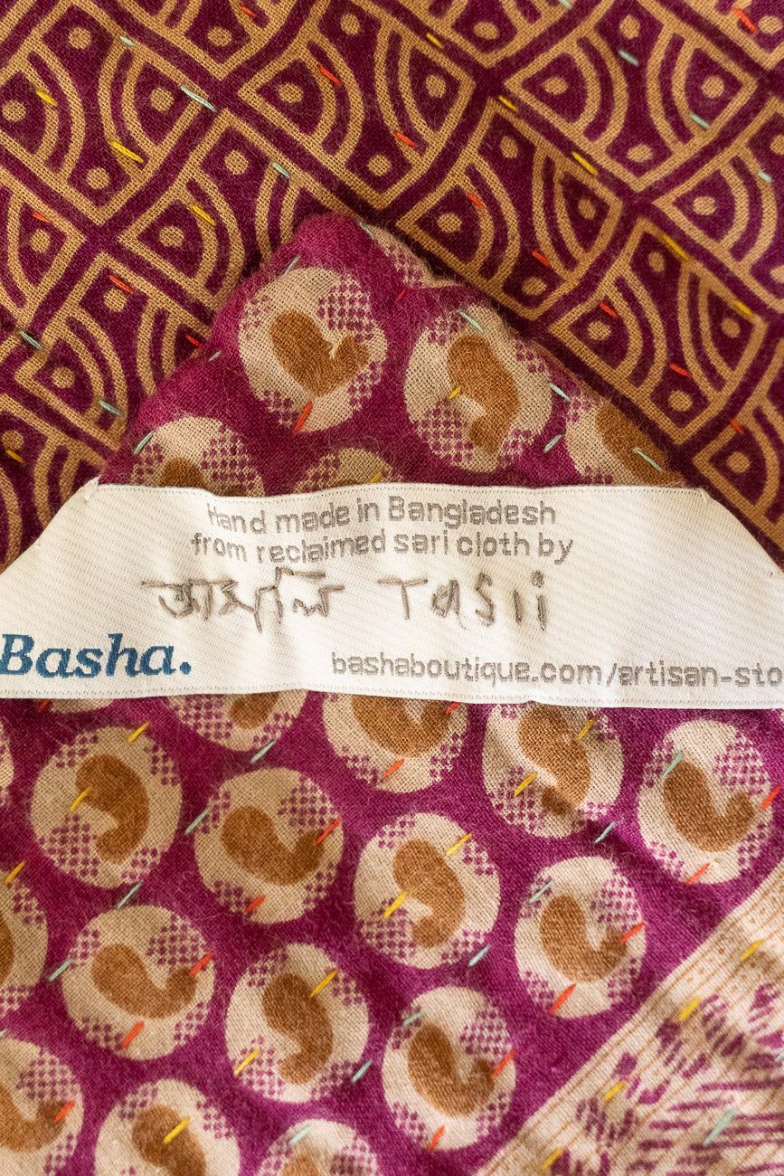 Marigold Large Kantha Throw