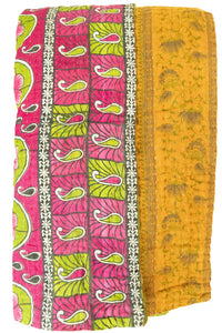 Mellow Large Kantha Throw Blanket