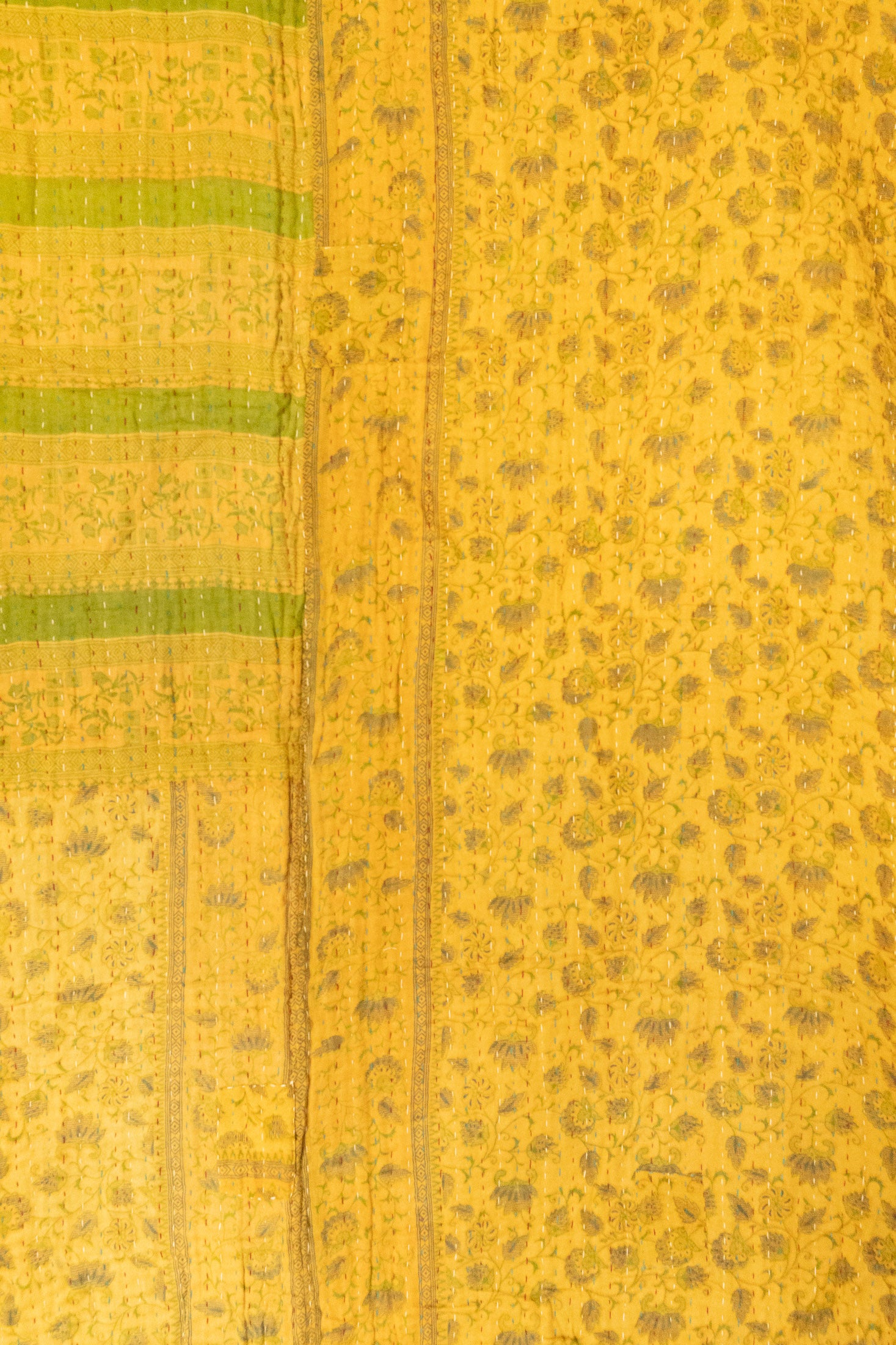 Mellow Large Kantha Throw Blanket