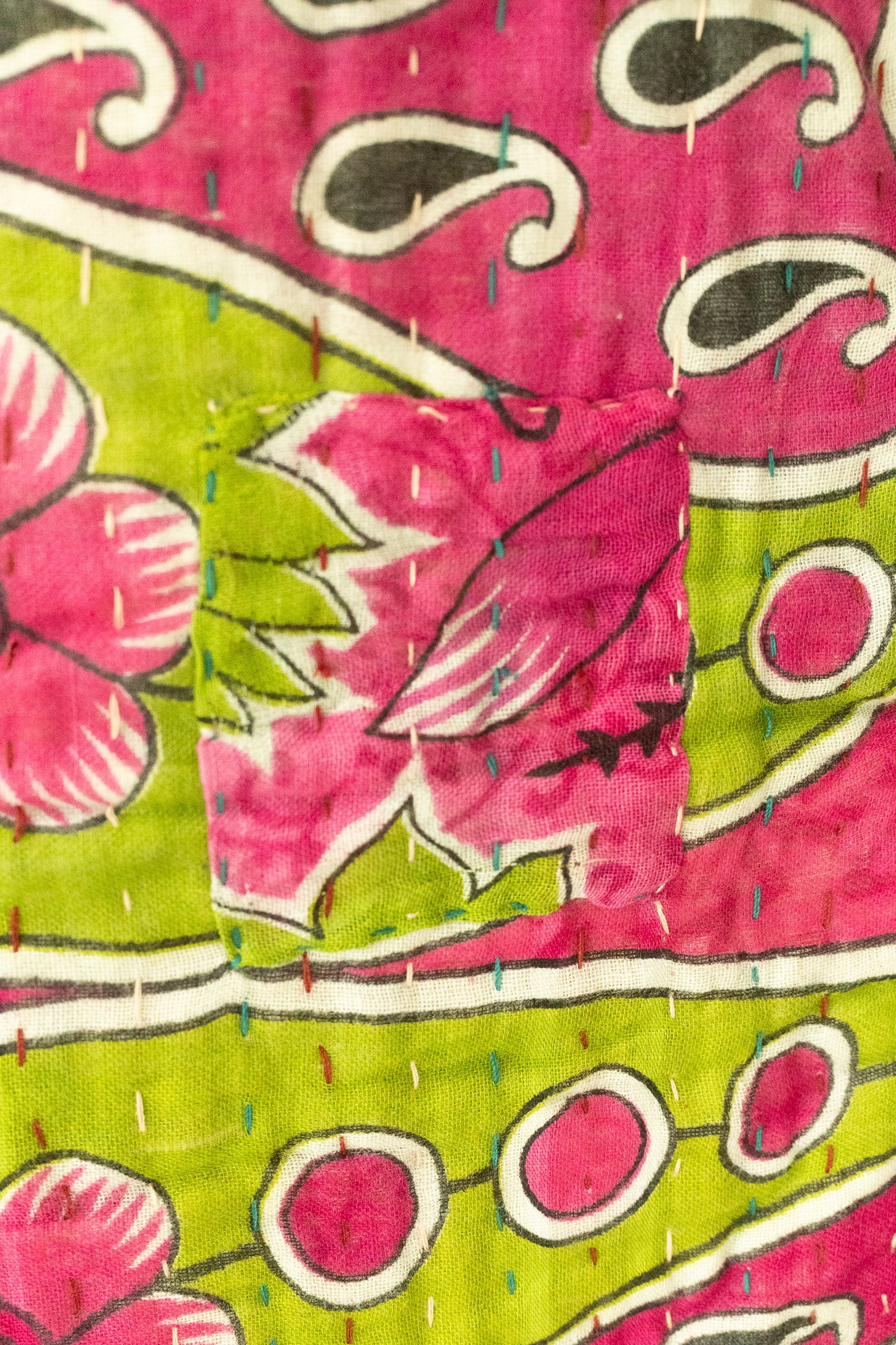 Mellow Large Kantha Throw Blanket