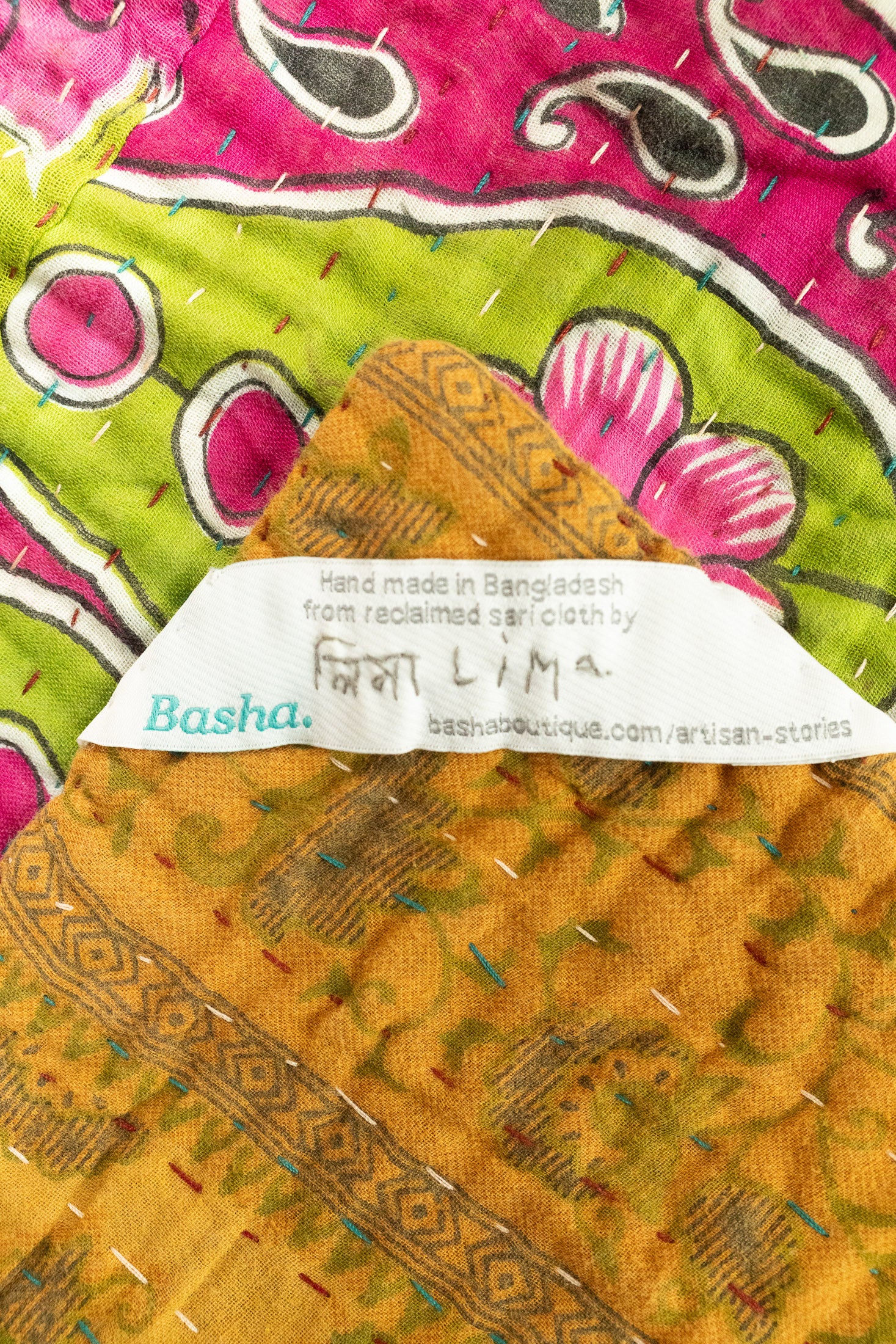 Mellow Large Kantha Throw Blanket