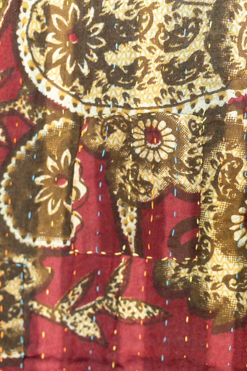 Mended Kantha Throw