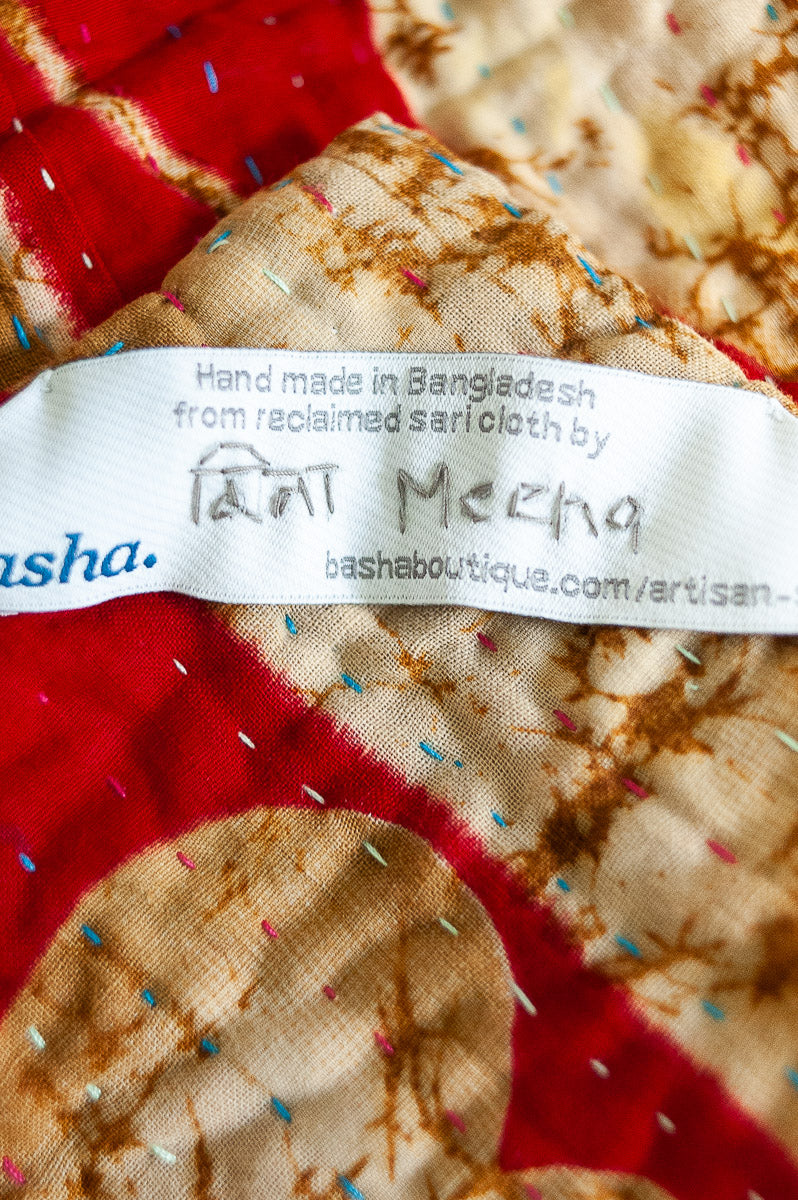 dignify Holiday Kantha Baby Blanket Quilt