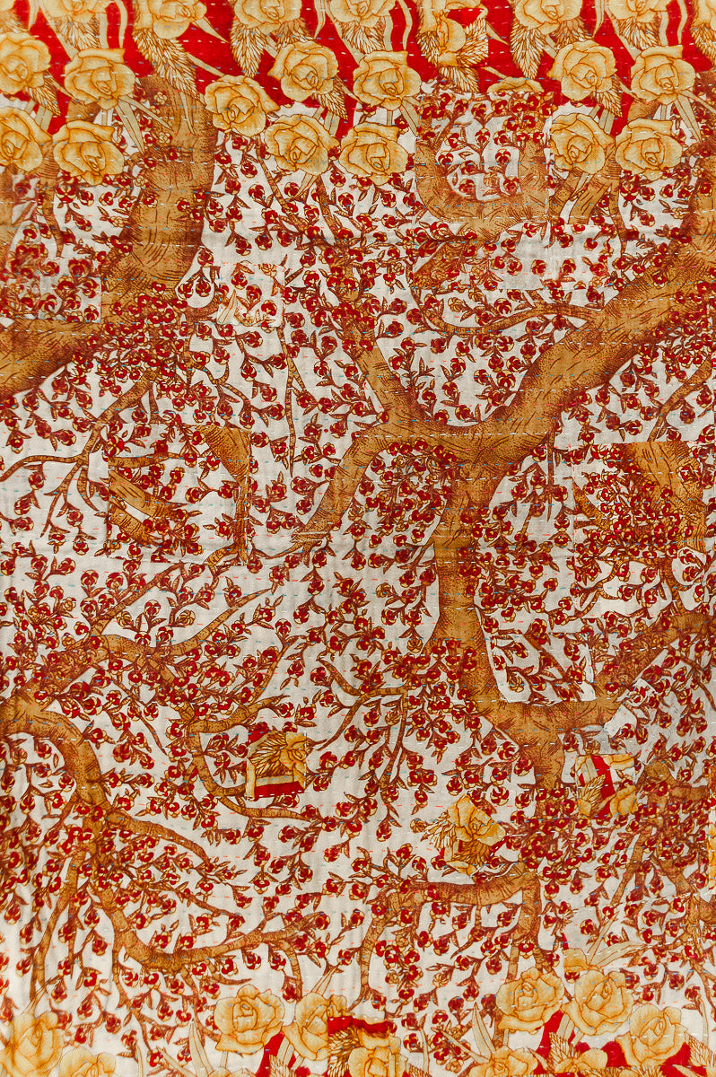 Merry Mini No. 4 Holiday Kantha Baby Blanket