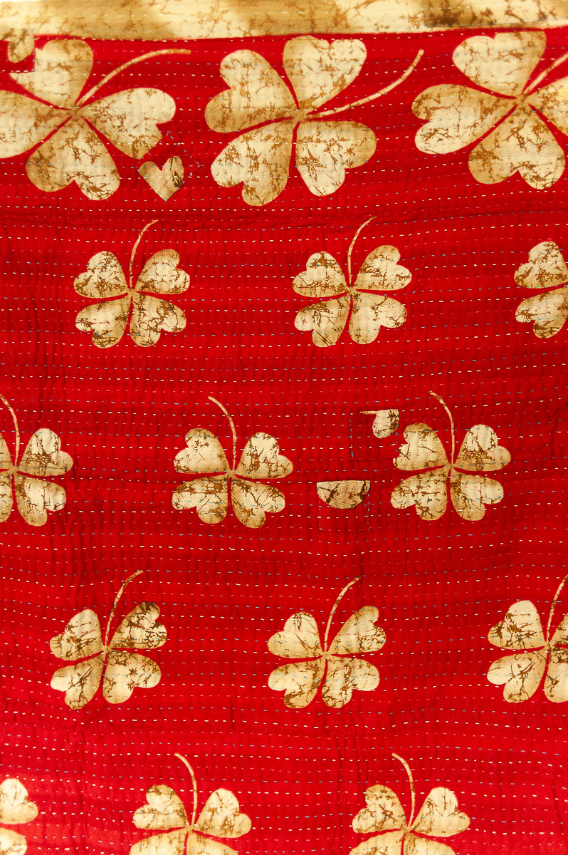 Merry Mini No. 4 Holiday Kantha Baby Blanket