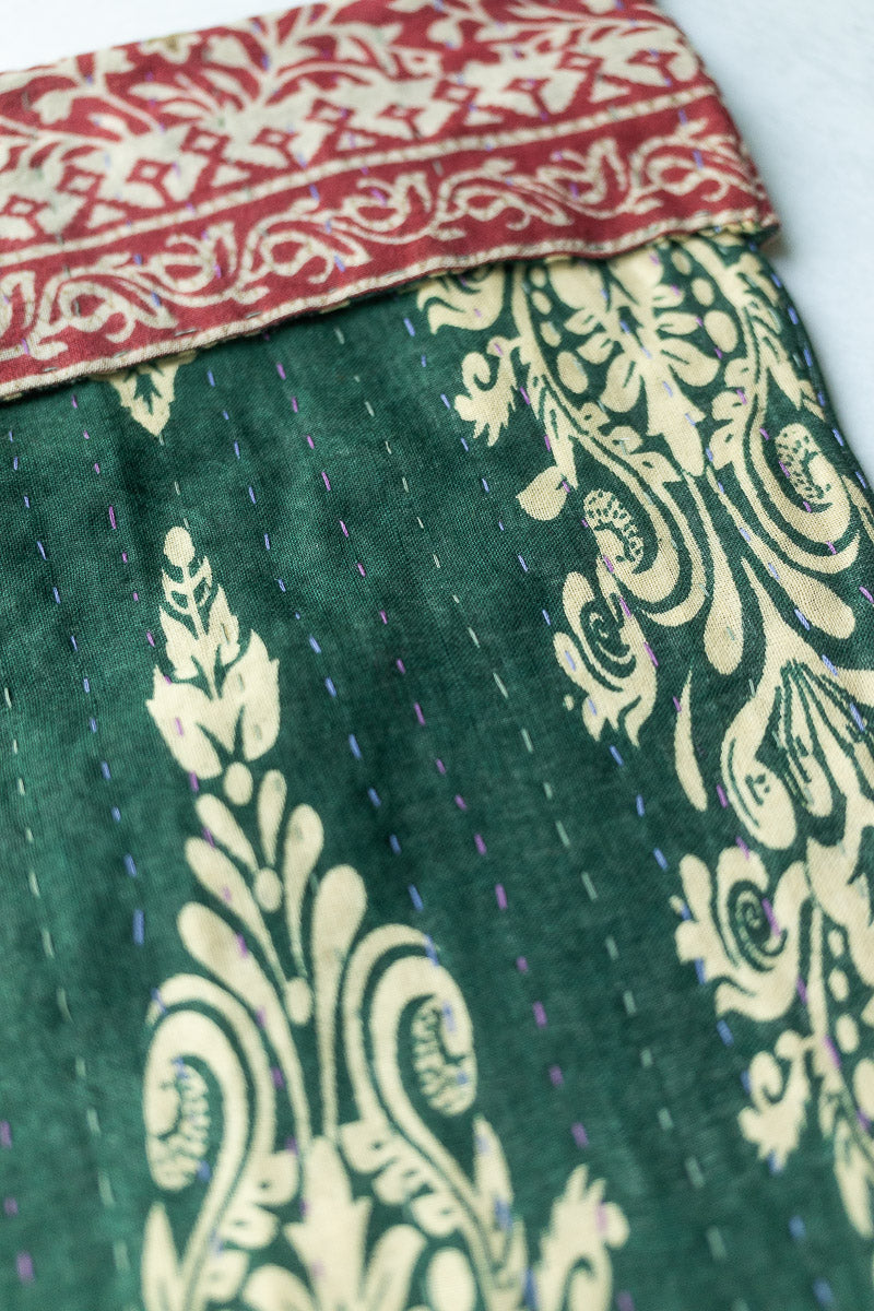 Kantha Holiday Stocking - Merry No. 21