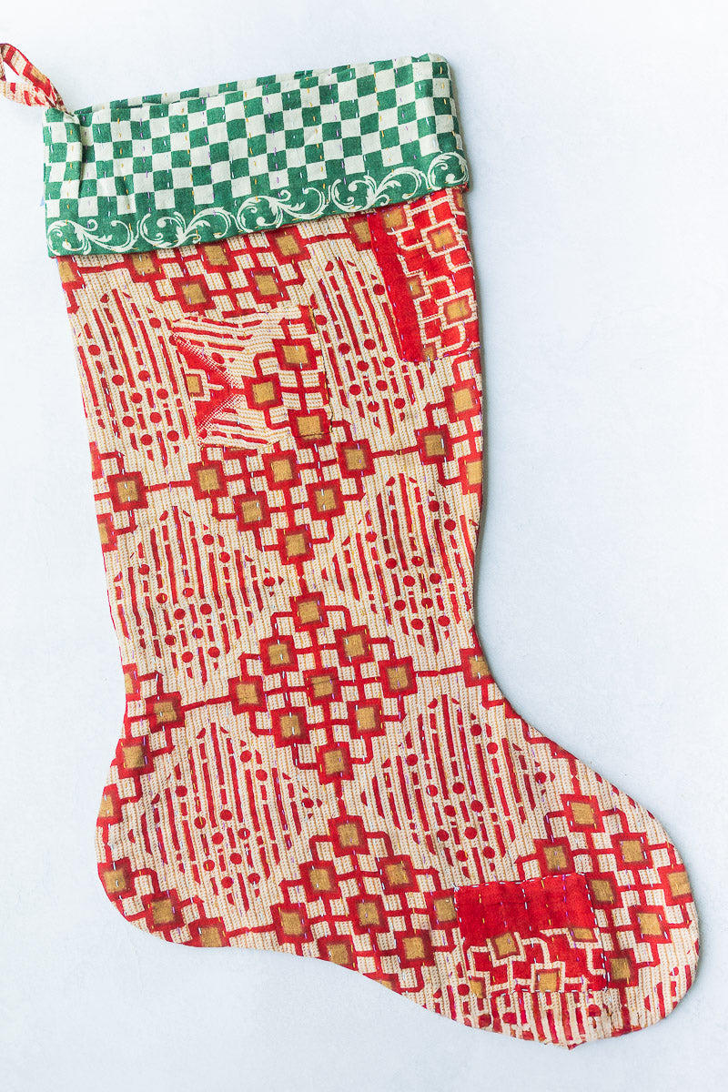 dignify Kantha Christmas Stocking