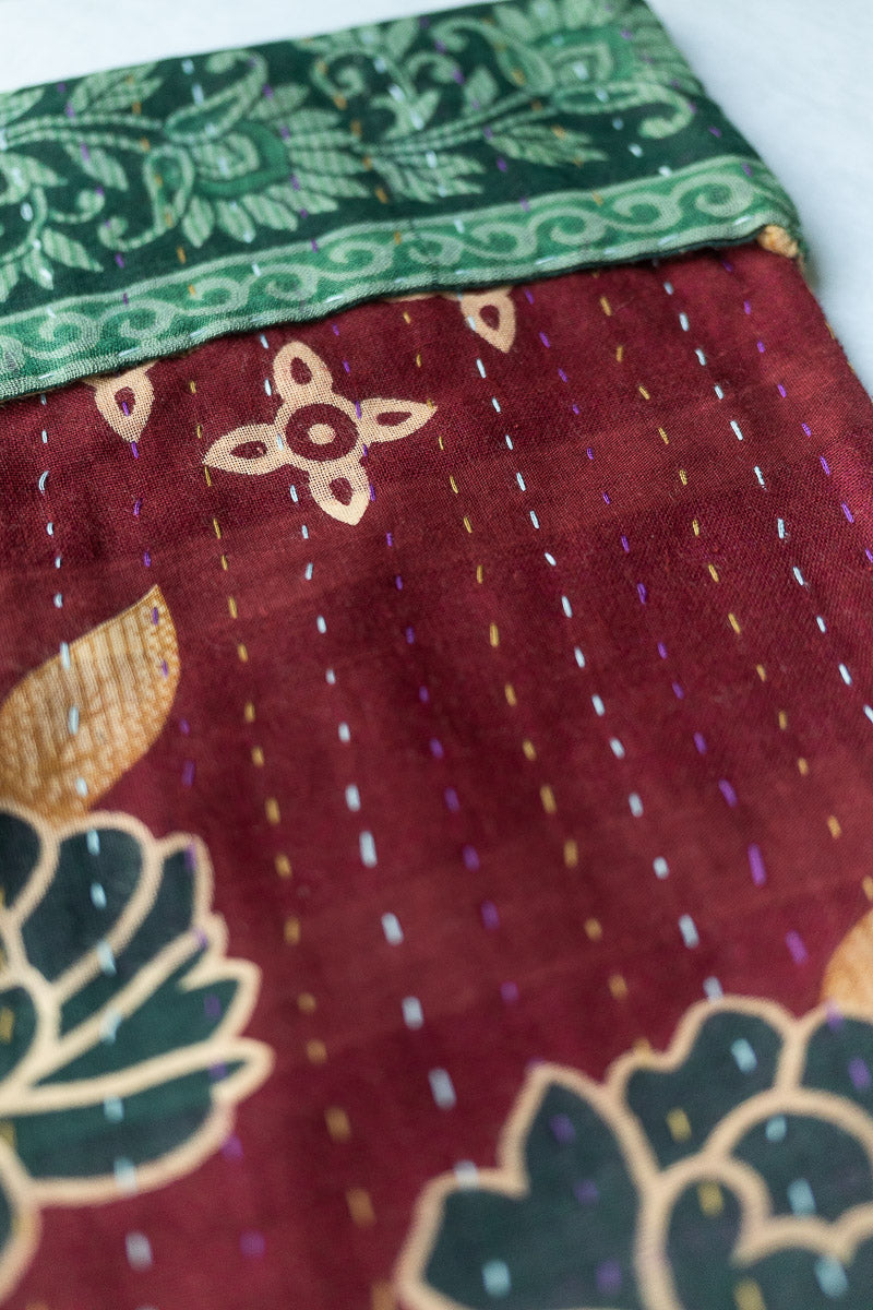 Kantha Holiday Stocking - Merry No. 31