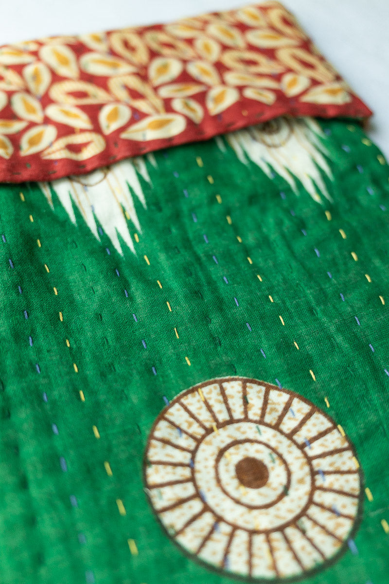Kantha Holiday Stocking - Merry No. 32