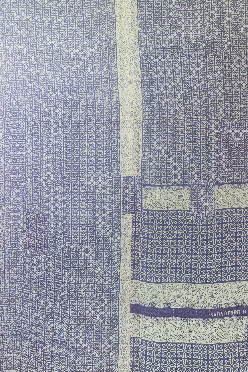 Midnight Large Kantha Throw