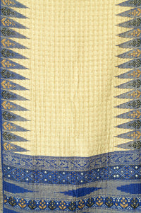 Midnight Silk Blend Kantha Throw Blanket