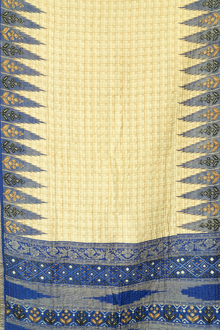 Midnight Silk Blend Kantha Throw Blanket