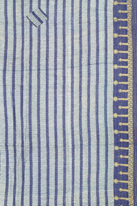 Midnight Silk Blend Kantha Throw Blanket