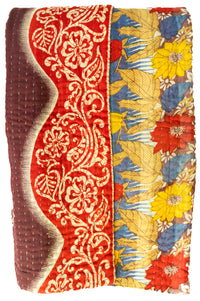 Kantha Throw Bed Quilt