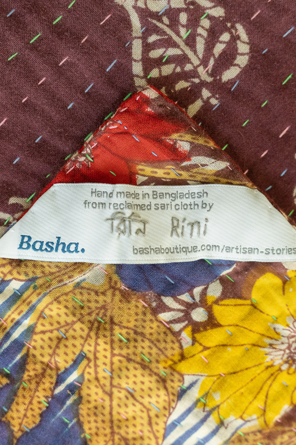 Milestone Kantha Throw