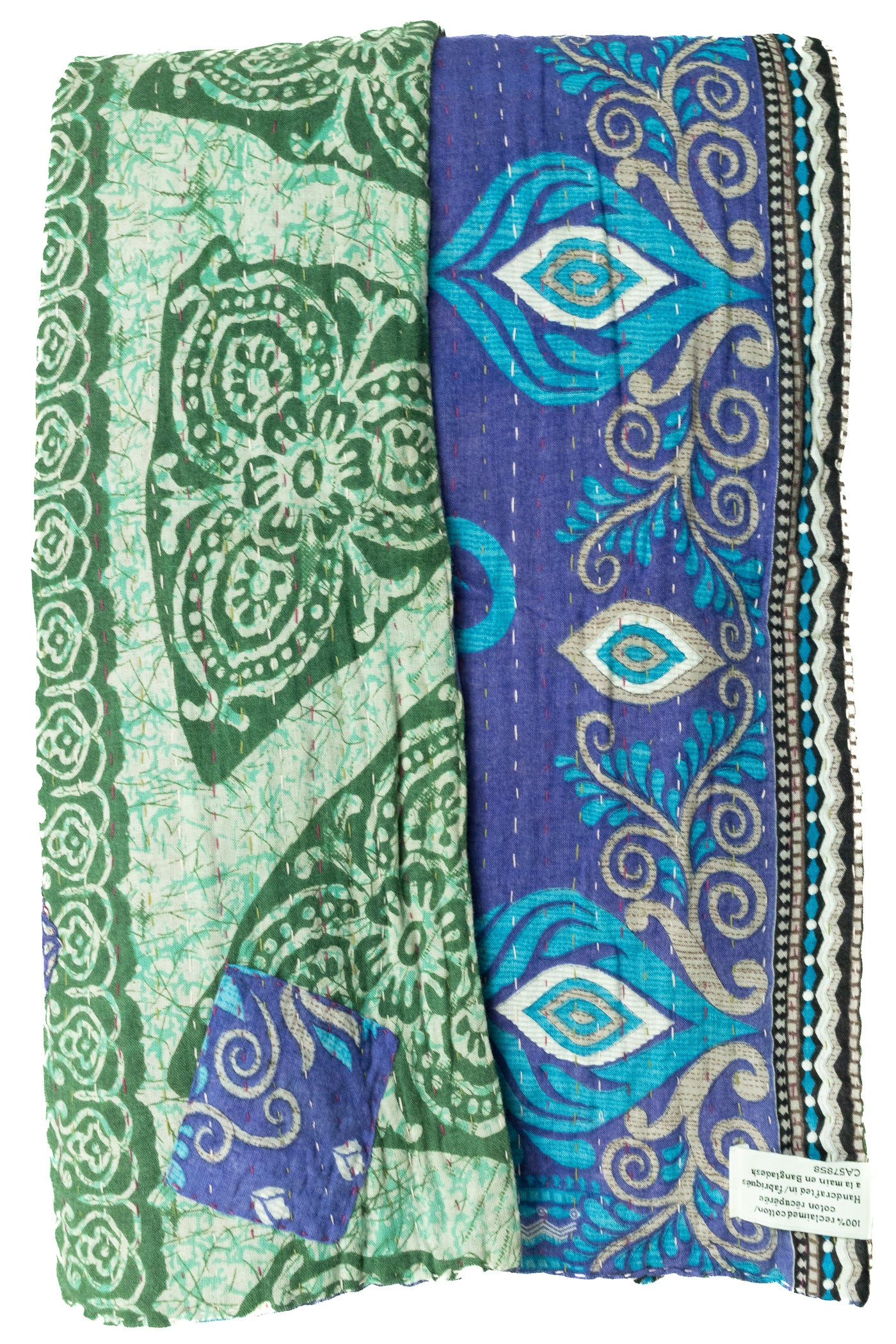Milestone Kantha Throw Blanket