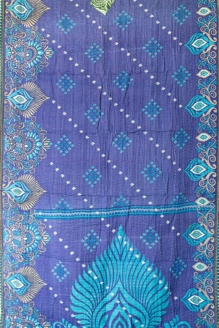 Milestone Kantha Throw Blanket