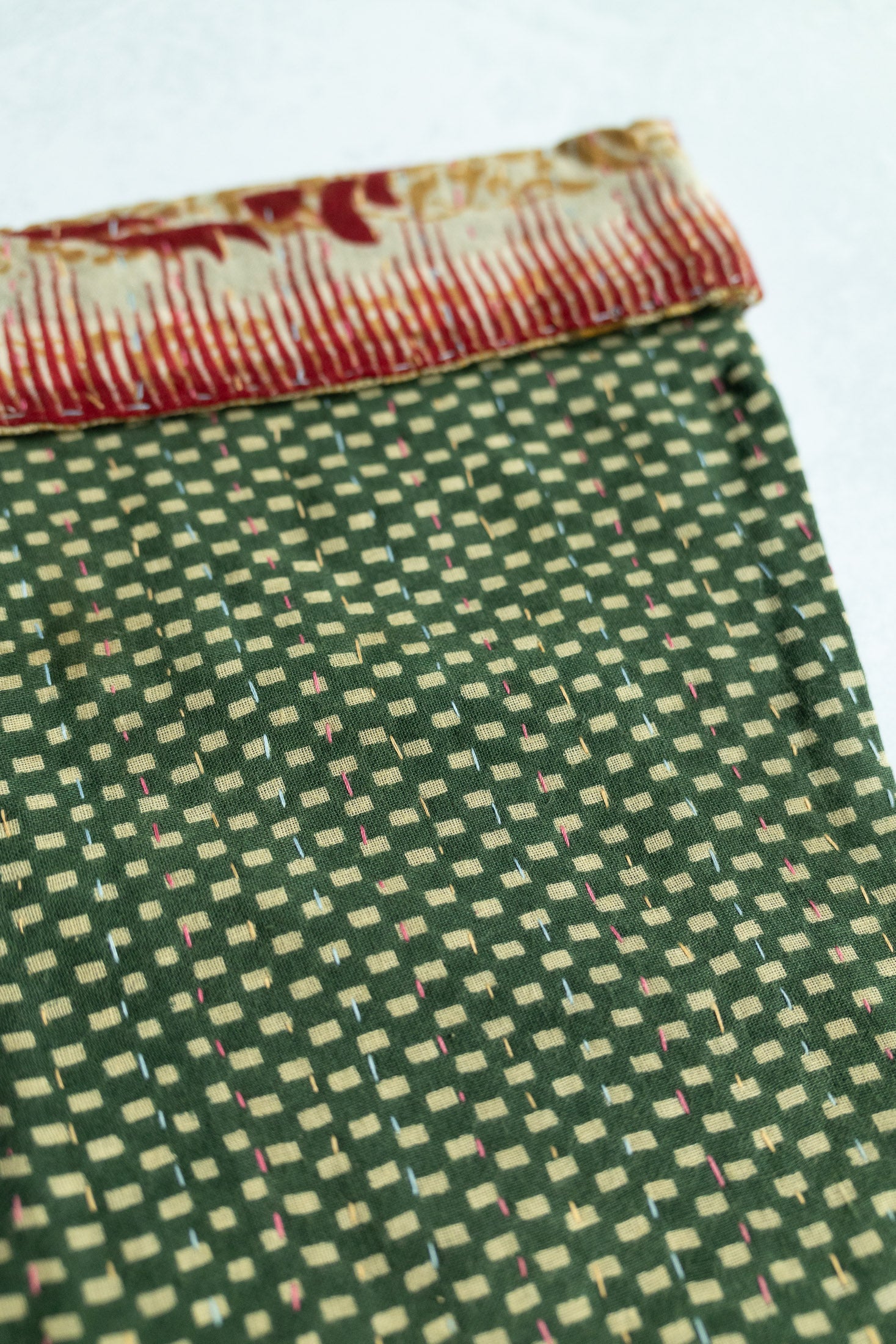 Kantha Holiday Stocking — Little No. 10