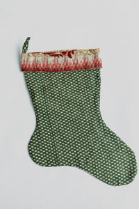 dignify Kantha Little Christmas Stocking No. 10