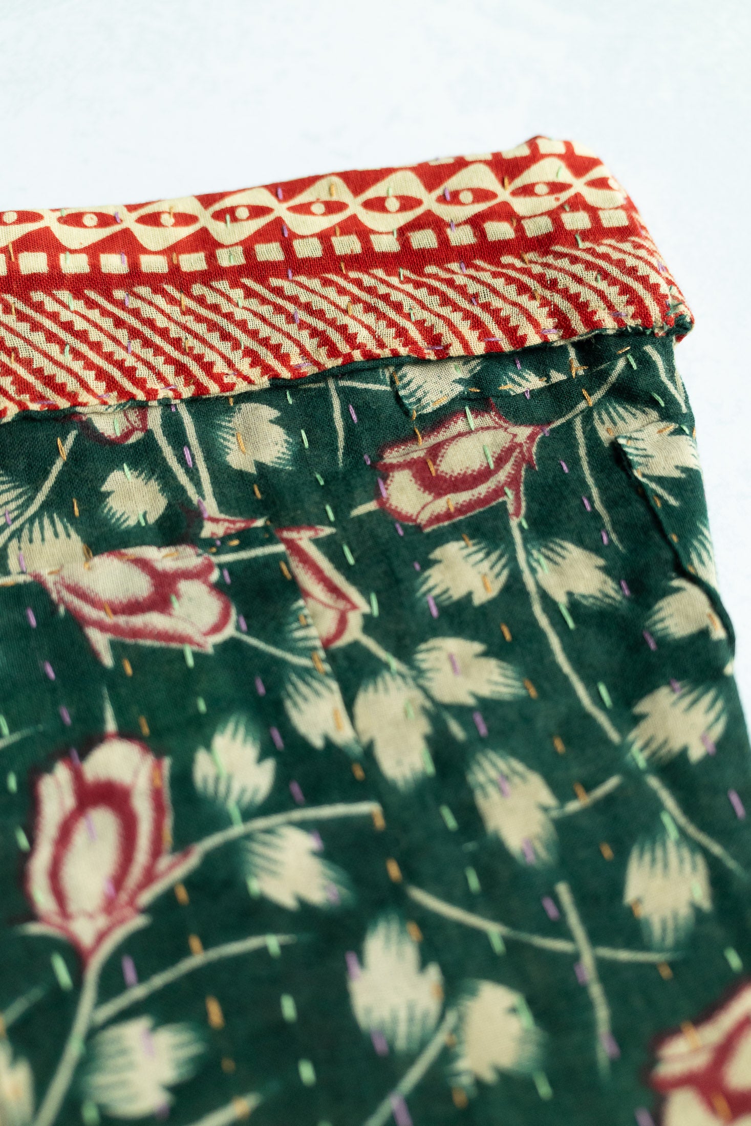 Kantha Holiday Stocking — Little No. 12