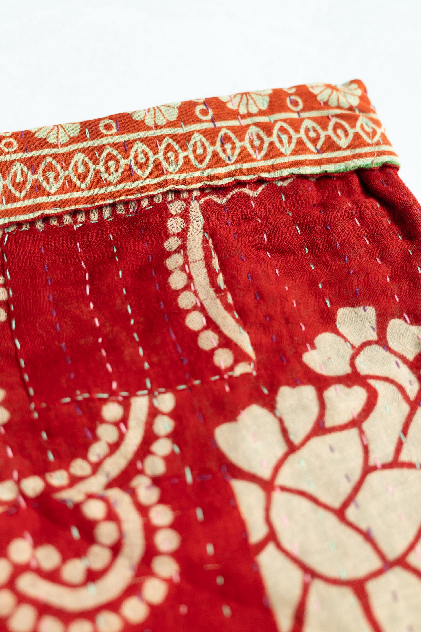 Kantha Holiday Stocking — Little No. 14