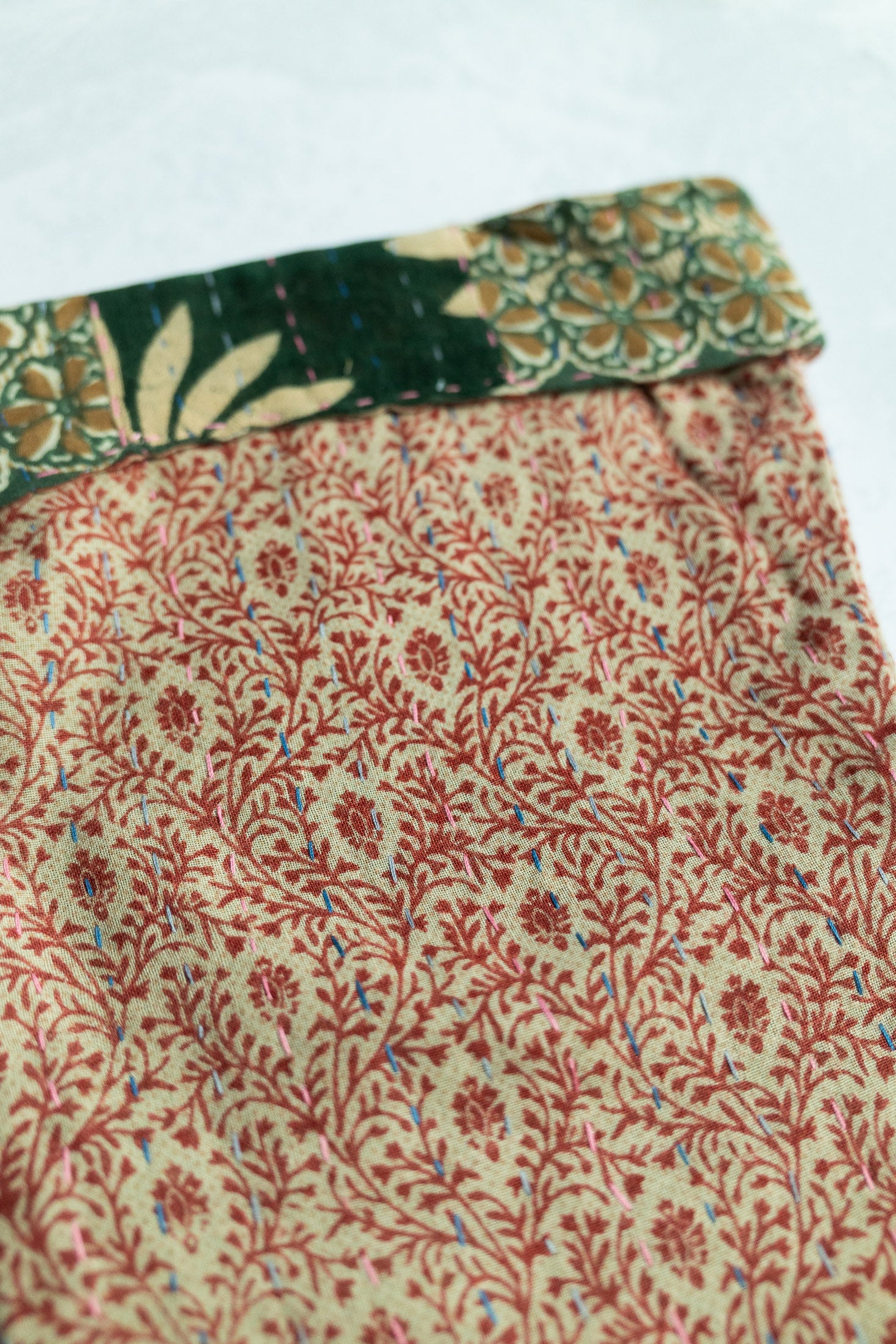 Kantha Holiday Stocking — Little No. 16