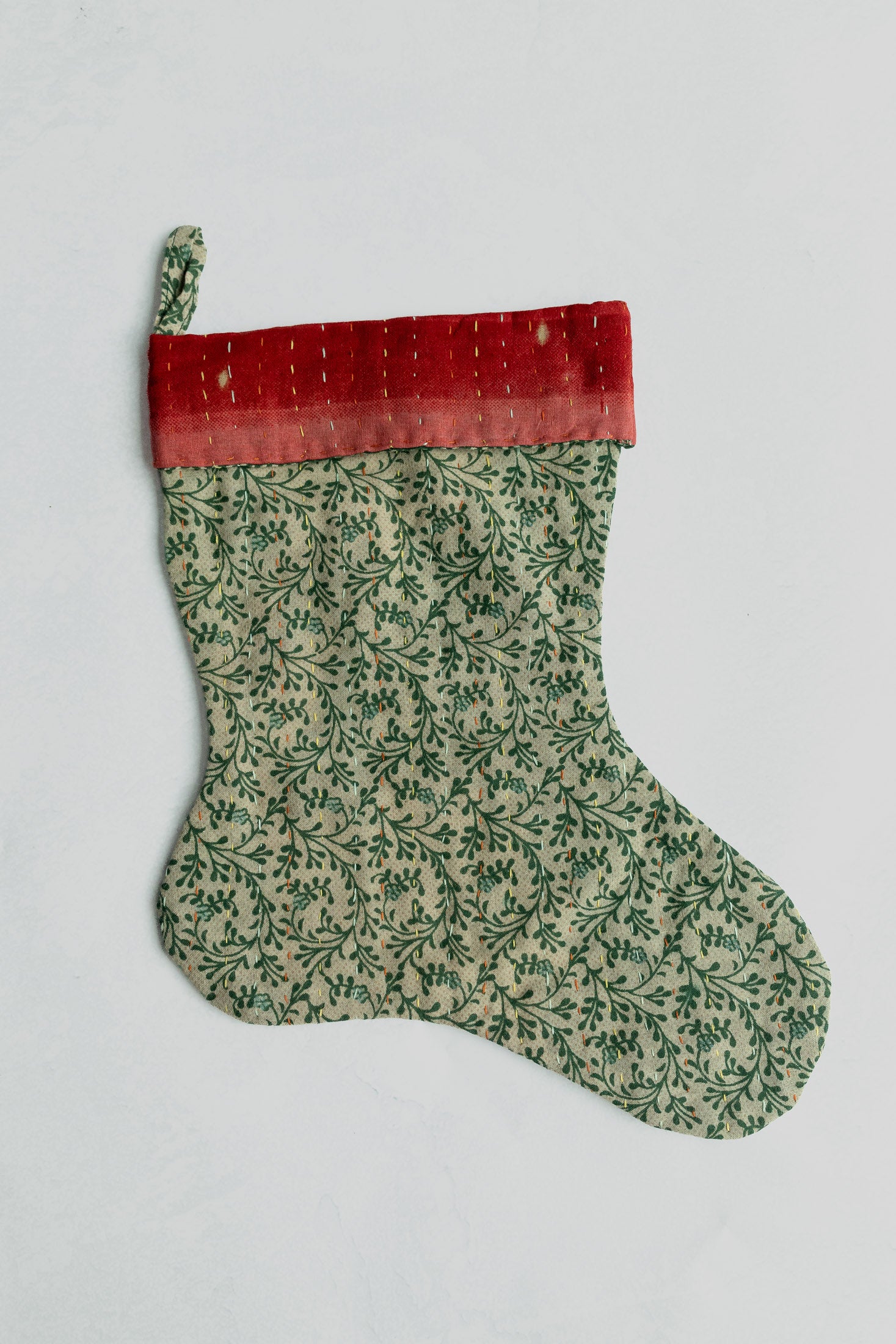 dignify Kantha Little Christmas Stocking No. 1