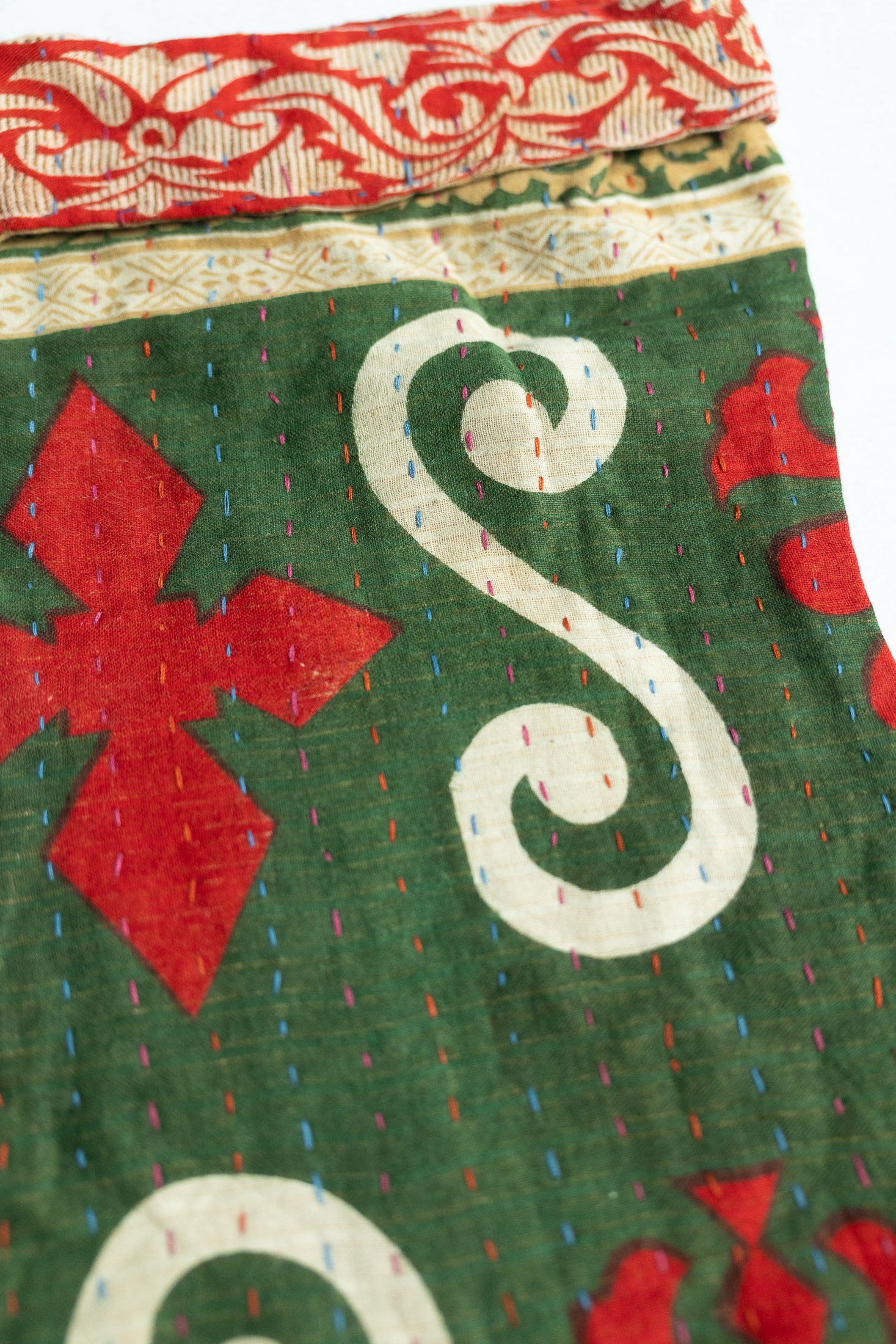 Kantha Holiday Stocking — Little No. 19