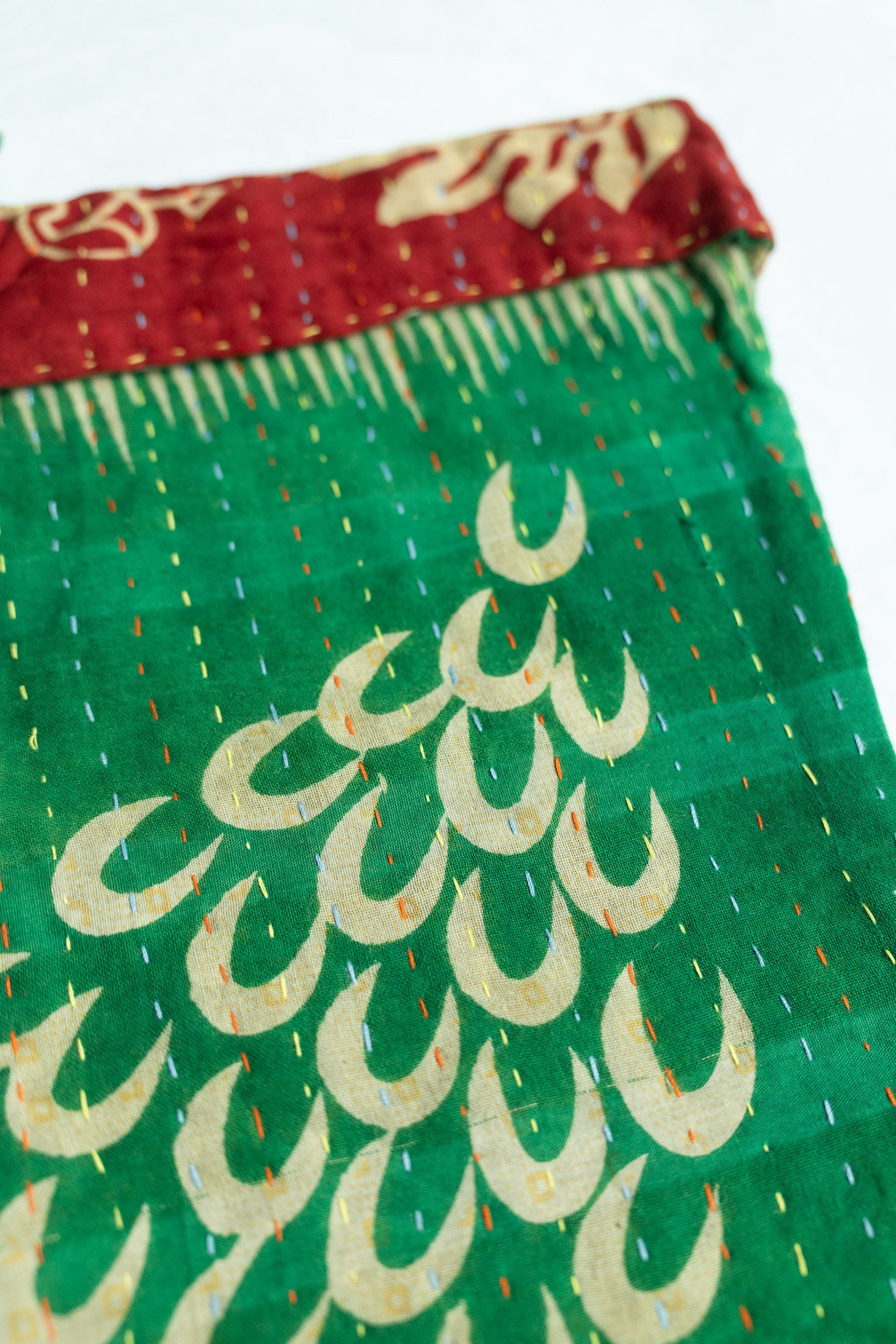 Kantha Holiday Stocking — Little No. 21