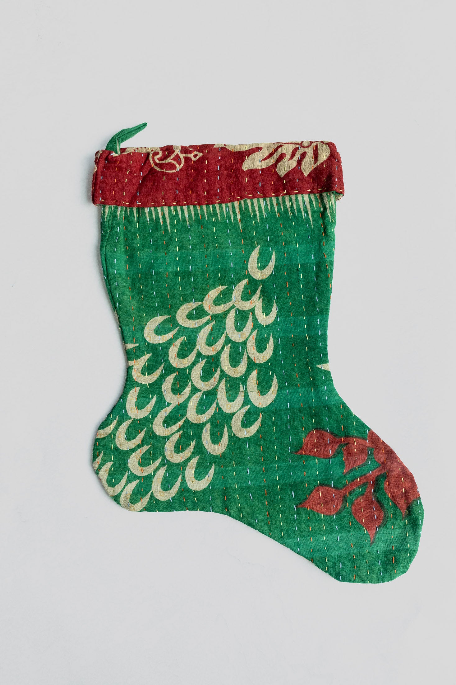 dignify Kantha Little Christmas Stocking No. 21