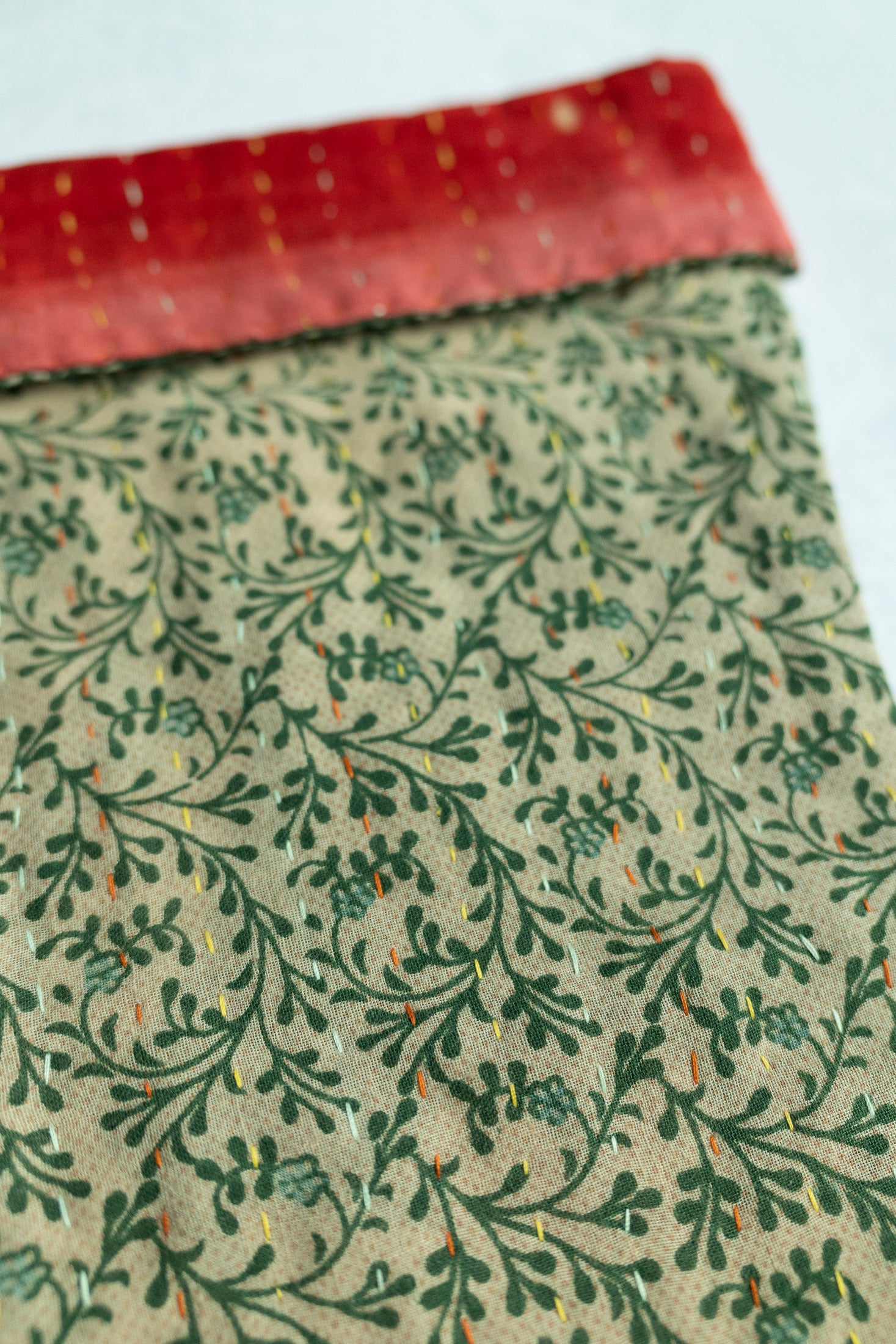 Kantha Holiday Stocking — Little No. 22