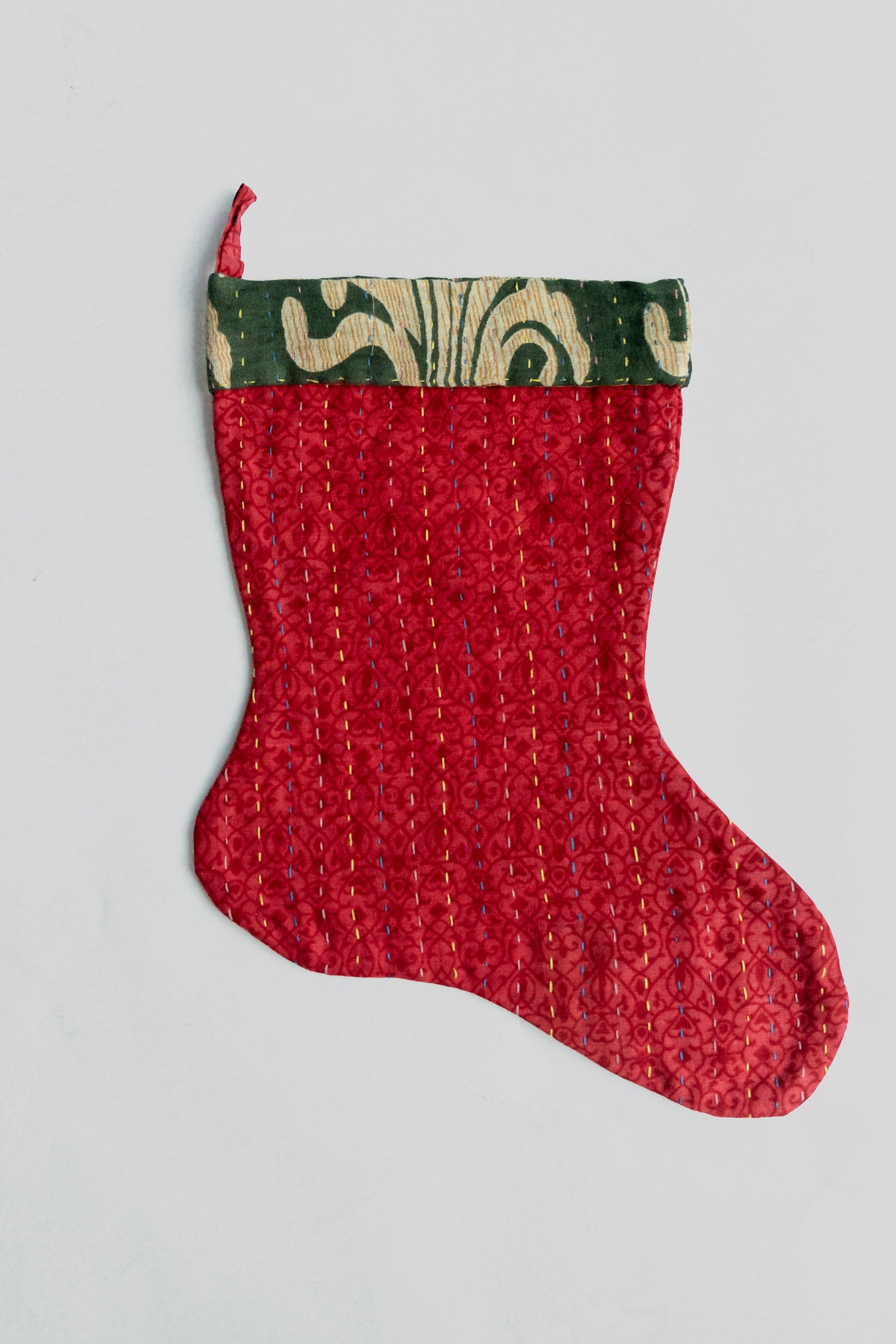 dignify Kantha Little Christmas Stocking No. 24