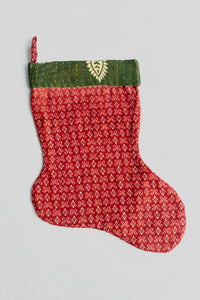 dignify Kantha Little Christmas Stocking No. 2