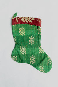 dignify Kantha Little Christmas Stocking No. 28