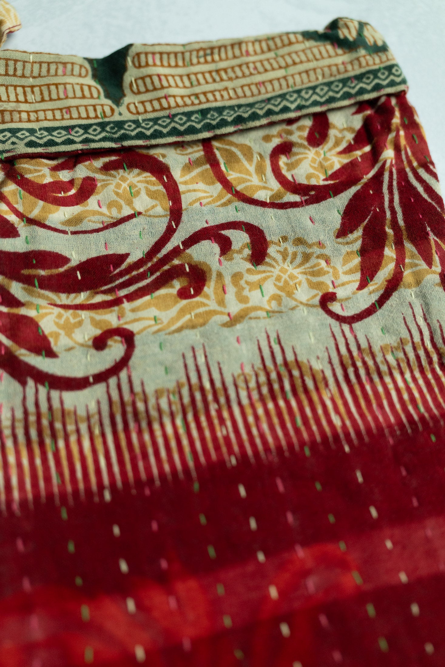 Kantha Holiday Stocking — Little No. 30