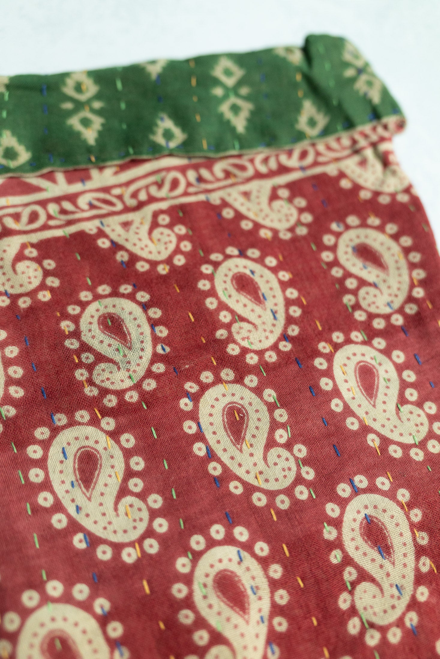 Kantha Holiday Stocking — Little No. 34