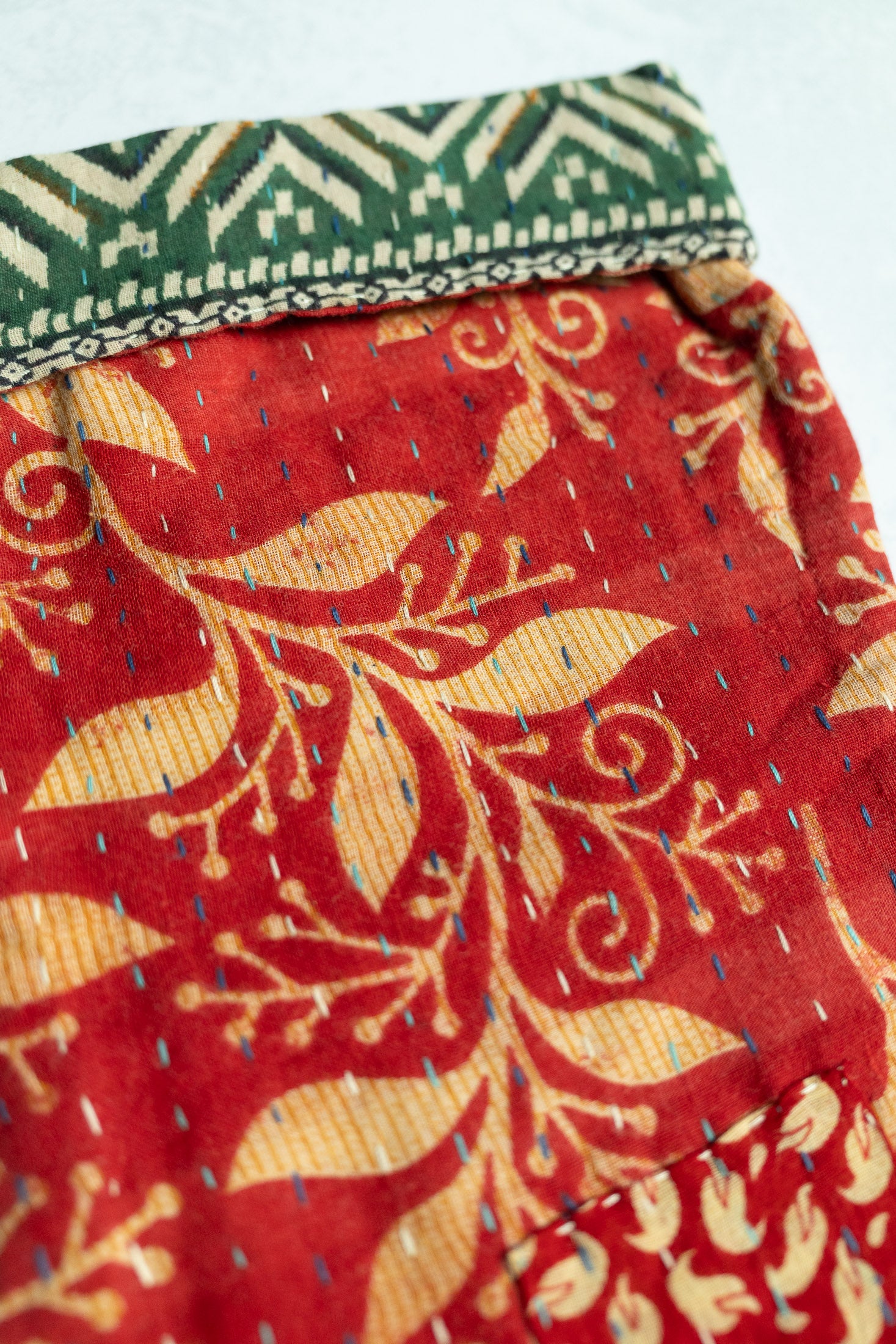 Kantha Holiday Stocking — Little No. 36